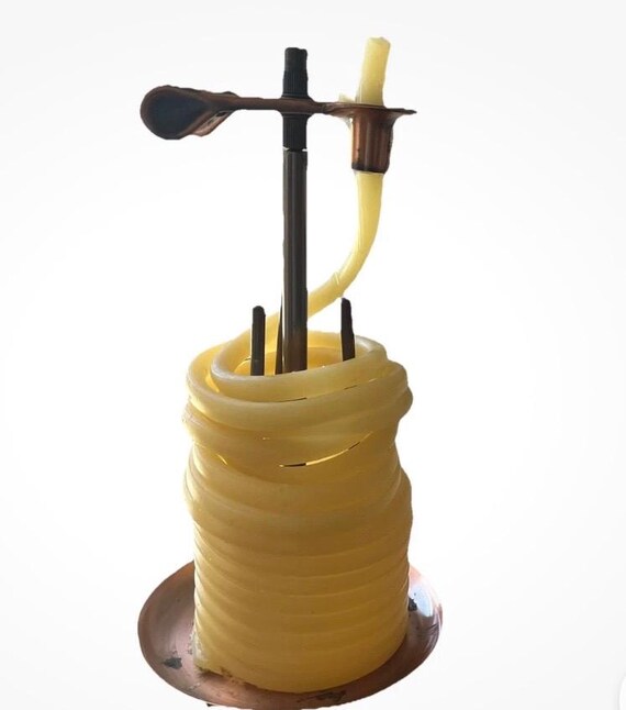 Vintage Coil Candel with Natural Beeswax Made in Vietnam U.S. Patent Number 7527494