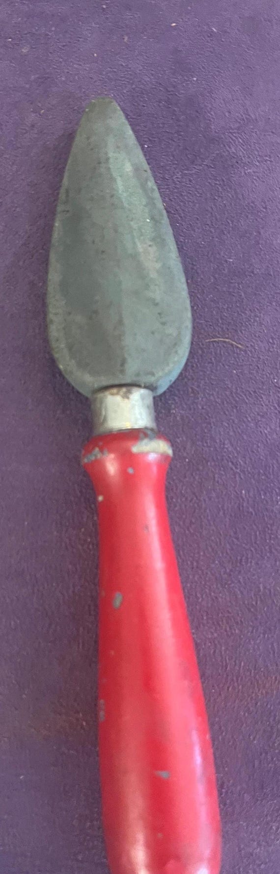 Vintage Knife Shappener Kitchen Decor CIRCA 1930s Wood Handel