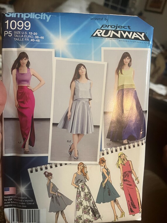 Project Runway Uncut Elegant Two Piece and 1 Piece Evening Outfits Tops Skirts Dress Size 12 - 22