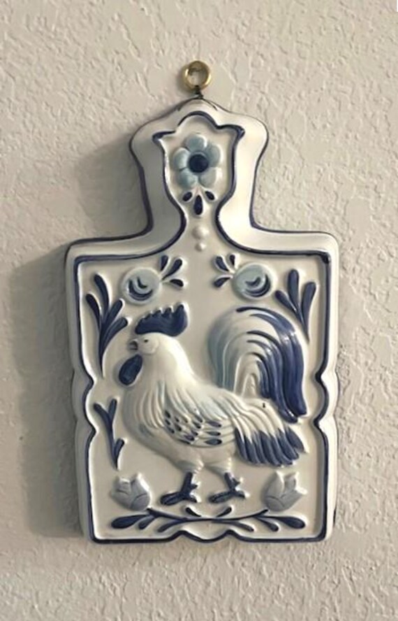 Hand Painted Rooster Wall Decor