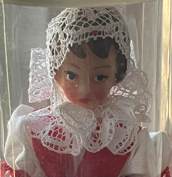 Vintage made in Czechoslovakia Plzen 4.5” Doll in Originally Package Mint Condition