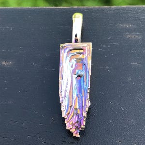 Small Bismuth Crystal Pendant