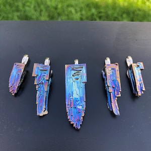 Complete Bismuth Crystal Pendant Set