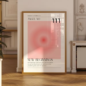 Angel Number 1111 Poster - Etsy