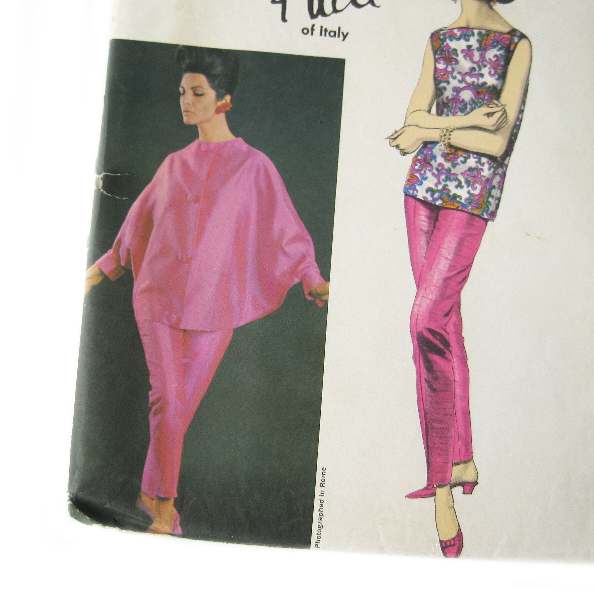 Pucci Sewing Pattern Vogue 1394 Pucci Sewing Pattern: Batwing Jacket, Capri Pants, Size 14 ...