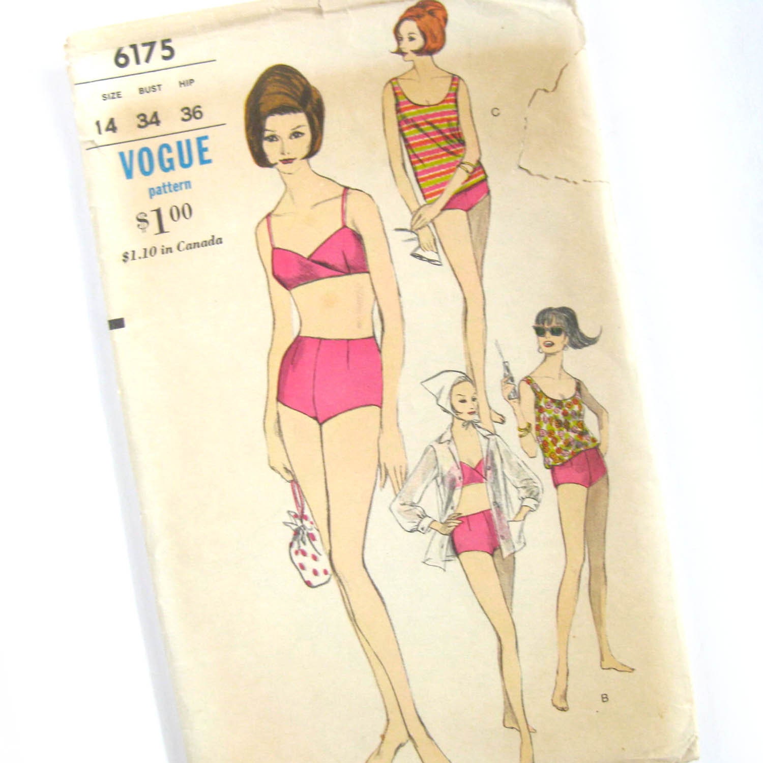 トップス 60s 70s Sears swim wear cuba shirts Sears 1964 Spring/Summer Catalog