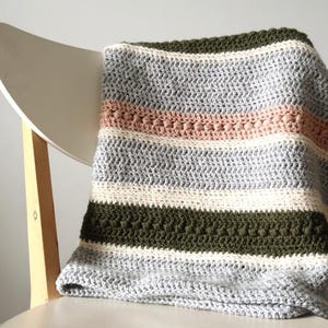 Beginner Crochet Blanket Pattern PDF, Cozy Baby Blanket Crochet Pattern, Instant Download