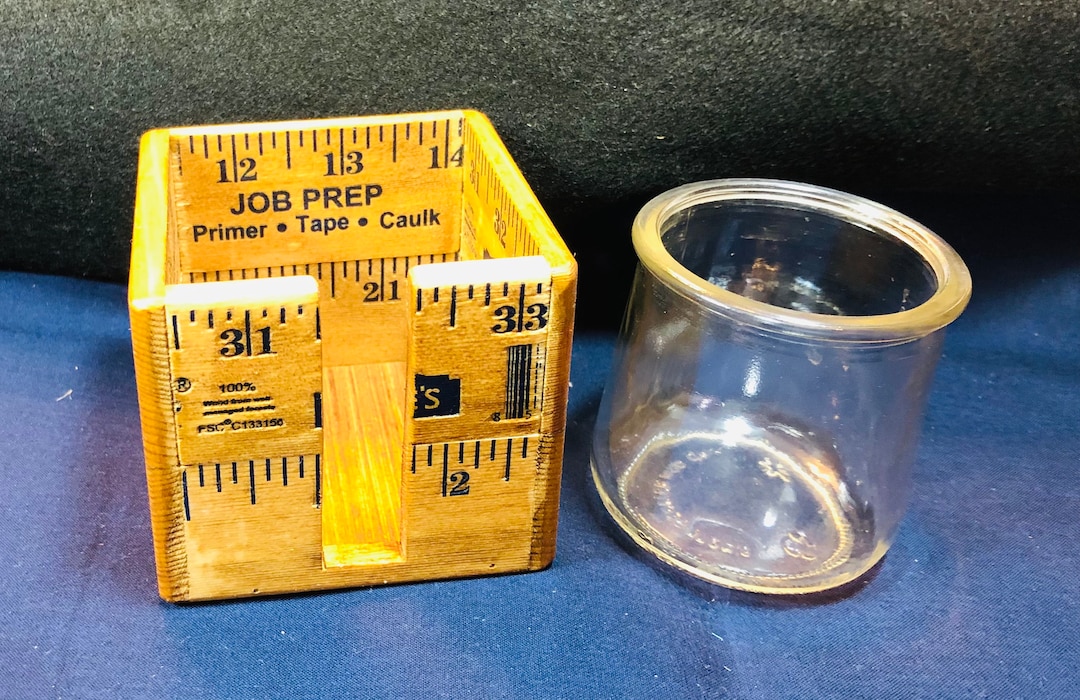 Container For Ruler Yardstick Orts Holder....handmade Ruler Container...needlework Holder ...