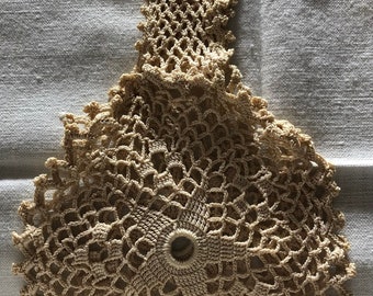 Victorian Crochet Wrist Thread Ball Holder ...crochet Thread  display picture 1