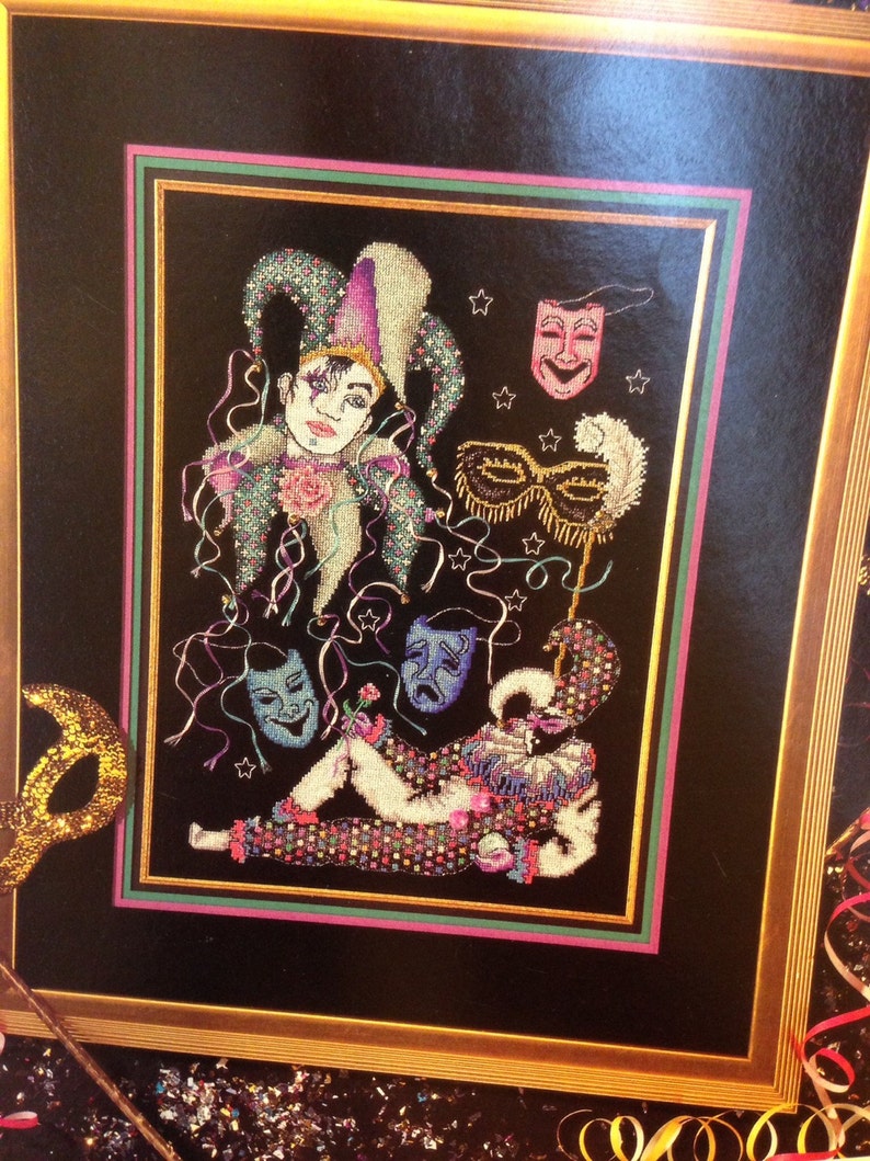The Jesters OOP Leaflet..Kyle Hollingsworth/'s Jesters...OOP ComedyTragedy Masks..Masks..Jesters..OOP Leafler