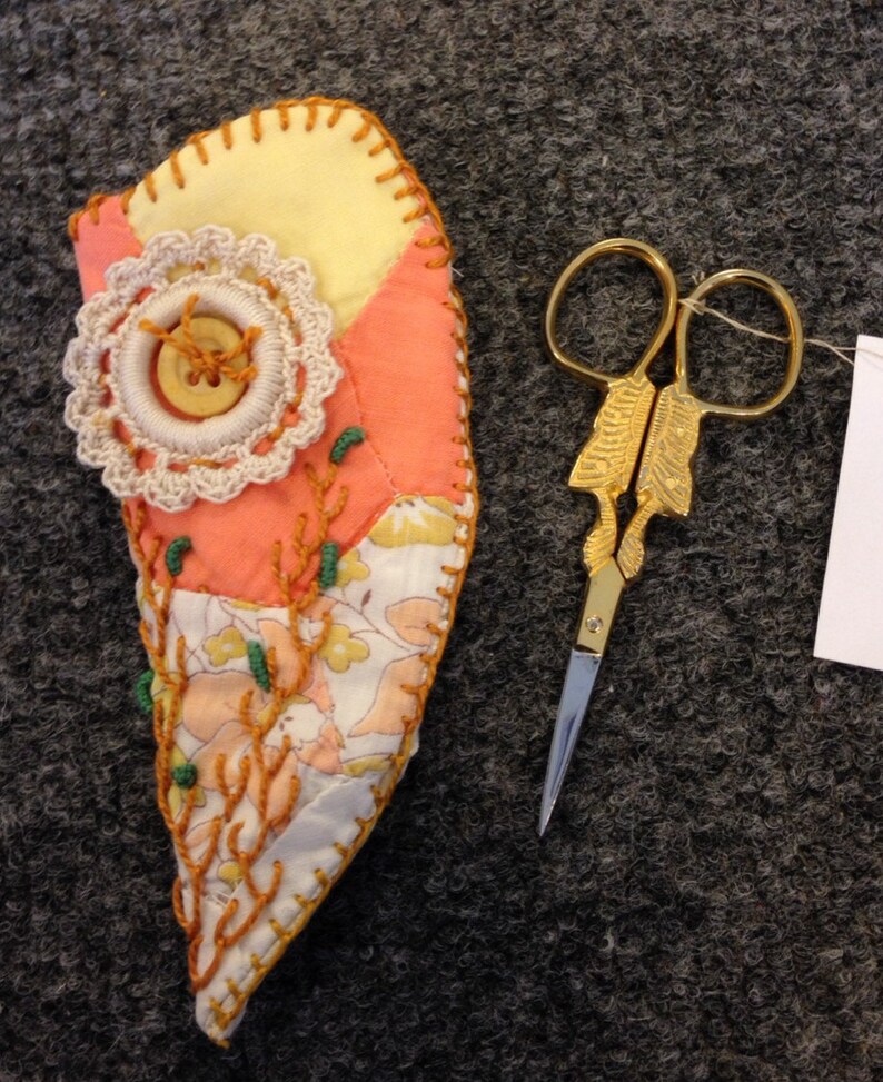 Vintage Quilted Scissor Case Scissor Case... Grandmothers Etsy