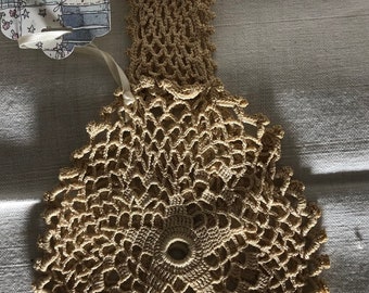Victorian Crochet Wrist Thread Ball Holder ...crochet Thread  display picture 2