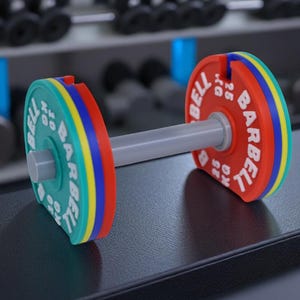 Tarjetero de barra olímpica, decoración de escritorio para fitness, regalo para amantes del gimnasio, accesorio de oficina para entrenadores personales, regalo para fisioterapeutas.