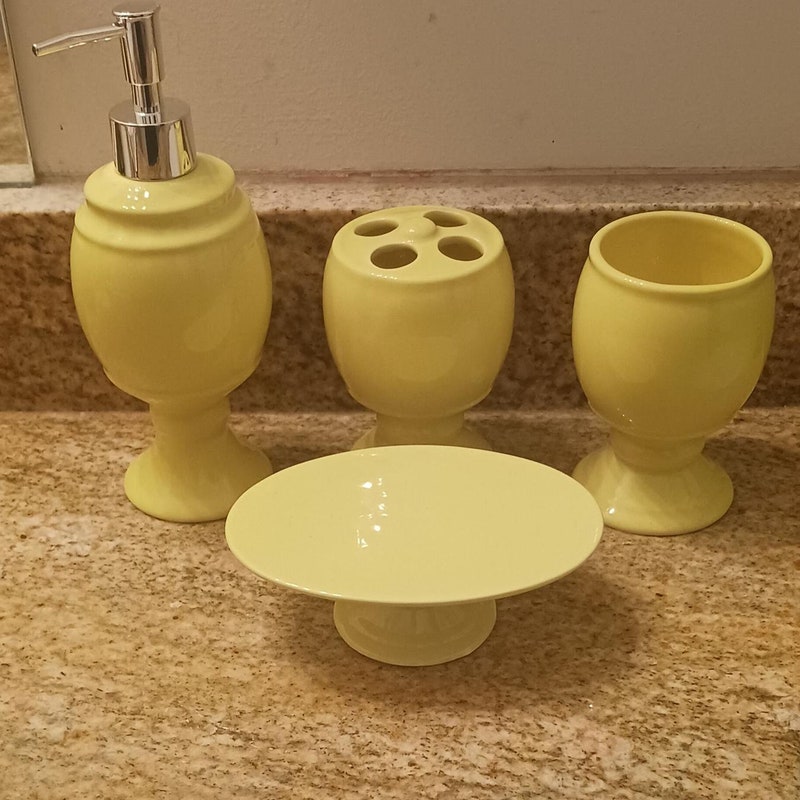Ceramic Bathroom Accessories - Etsy