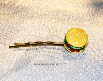 Hamburger Antique Bronze Bobby Pin