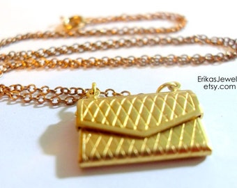 Vintage inspired Purse Necklace