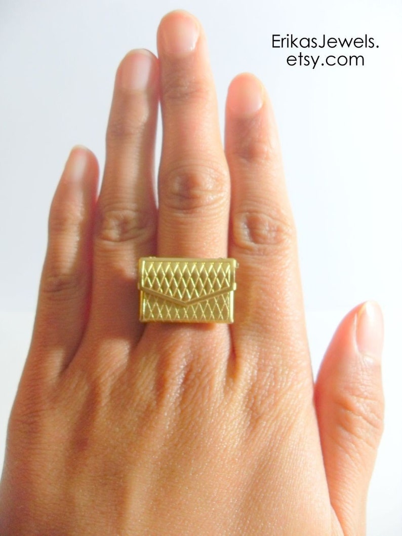 Vintage Inspired Purse Ring Etsy