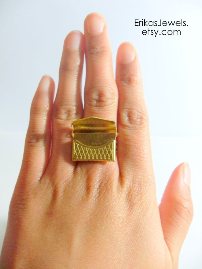 Vintage Inspired Purse Ring Etsy