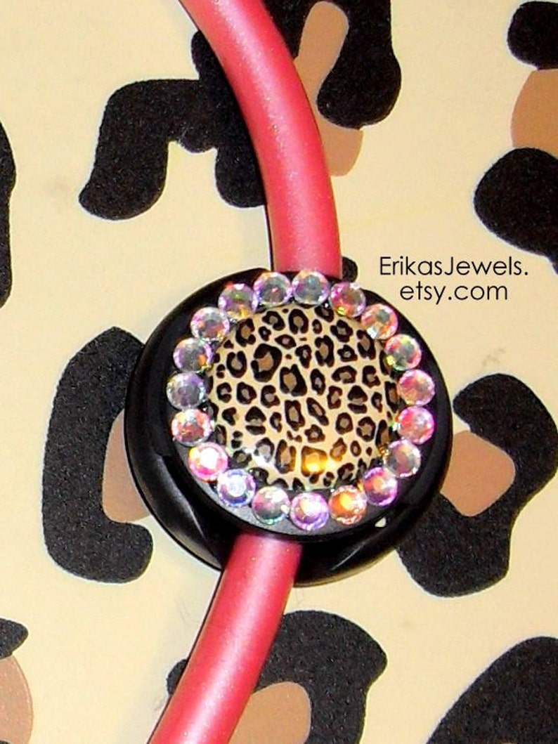 Leopard Stethoscope ID Tag Etsy