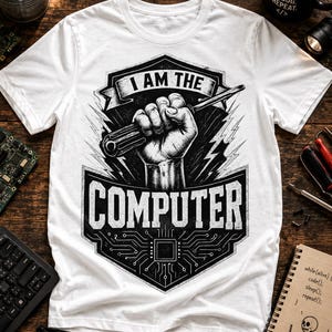 I Am The Computer PNG: Programmer Tech Quote PNG Computer Engineer Design png Coding Humor Graphic (Digital Download)