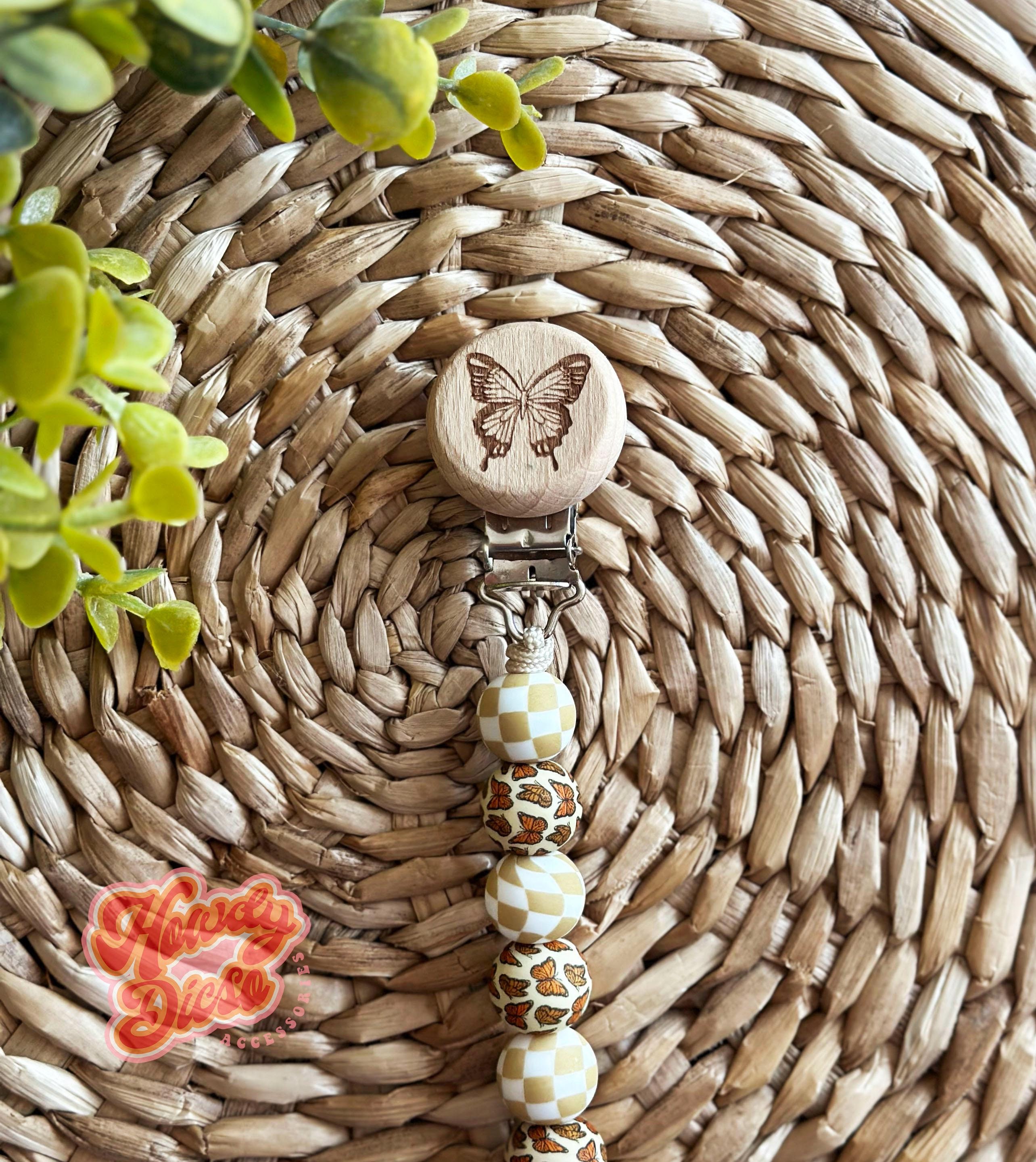 Pacifier Clip Personalized|Custom Paci Holder|Binky Clip|Baby girl Gift|Neutral Baby|Baby Shower Gift|Coming Home Gift|Newborn Wooden Clip