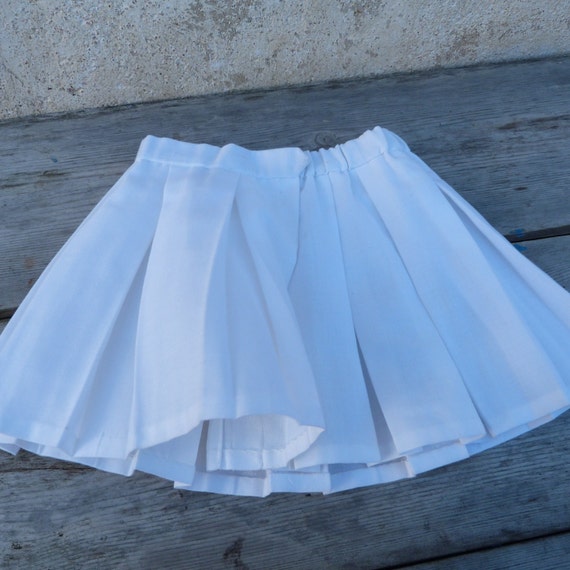 Vintage 1960/60s French mini pleated skirt girl s… - image 5