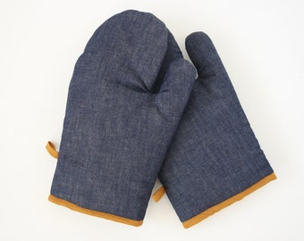 Gants de cuisine en jean