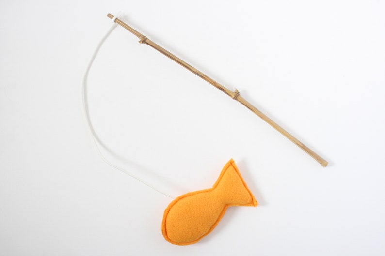 Fishing-rod with cat-nip Orange