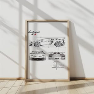2022 Lamborghini SVJ | Super car | Wall Art | Car Enthusiast | Sports Car | Gift for dad | Home Decor | Office Decor | Digital Download |