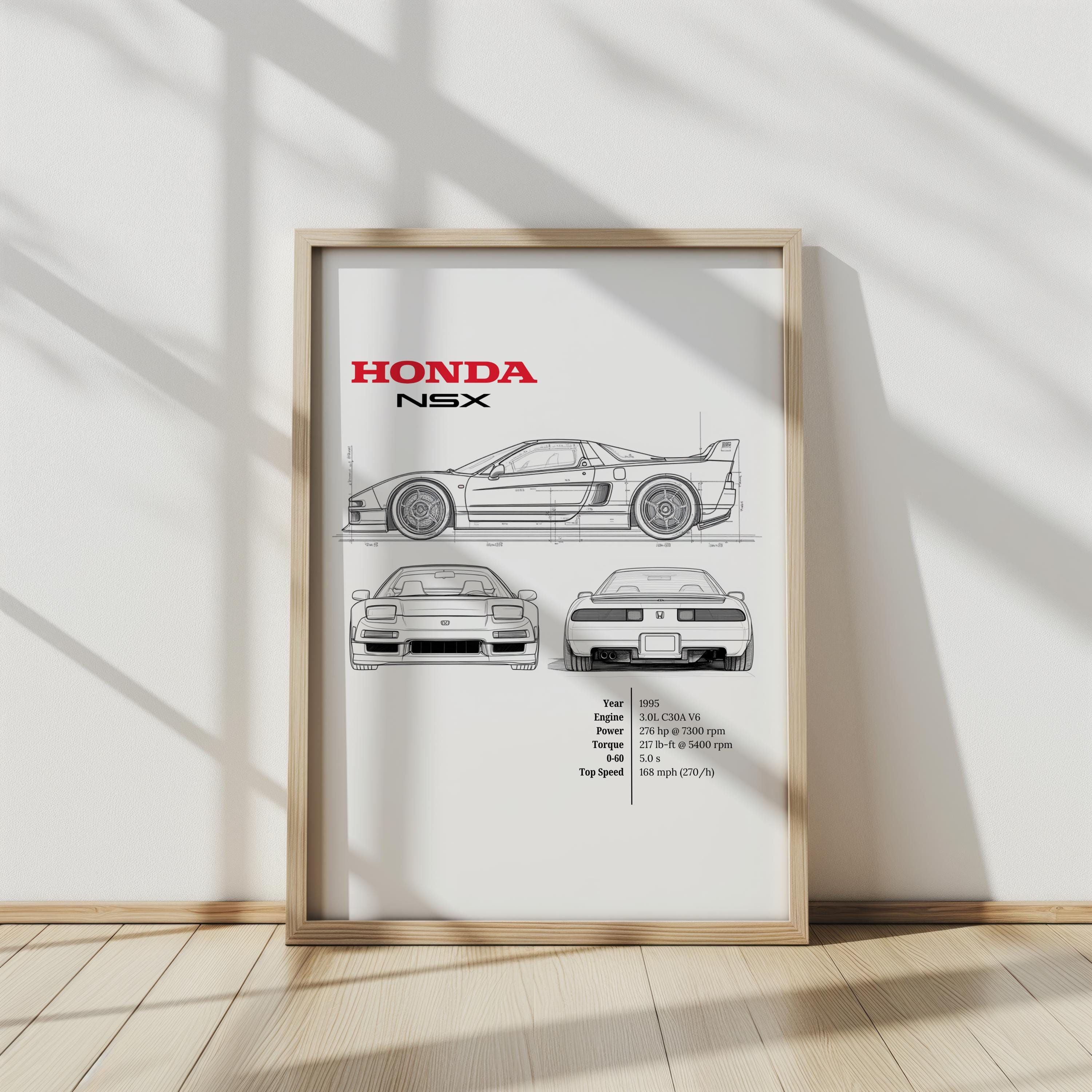 Honda Nsx Wall Art - Etsy