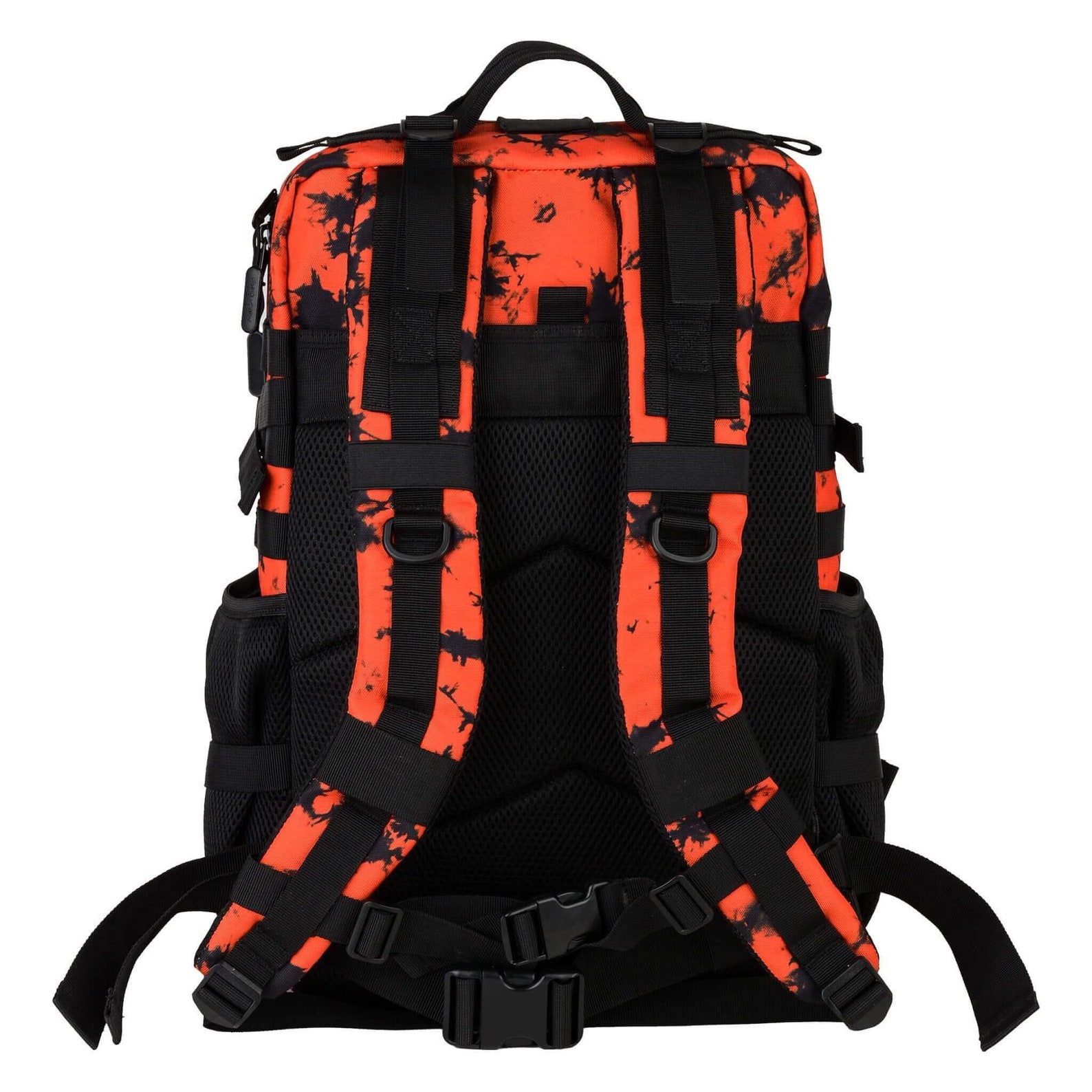 45L Red Marble Backpack W/cup Holder School Backpack Gym Sports Bag ...