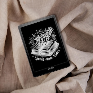 Skeletthand Kindle-låsskärm: Smuts sprider de sidorna (digital nedladdning)