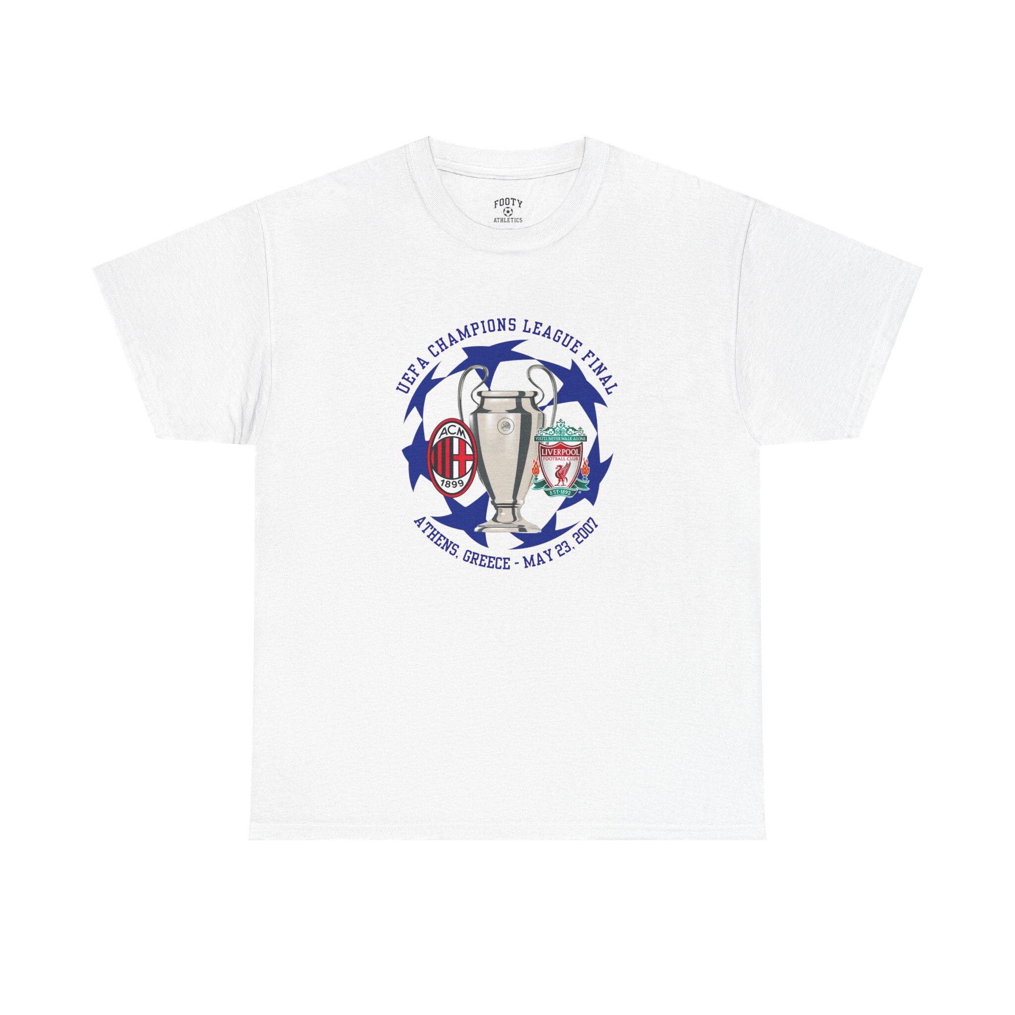 2007 UEFAチャンピオンズリーグ決勝 Tシャツ 2007 UEFA Champions League Final T-shirt - Etsy