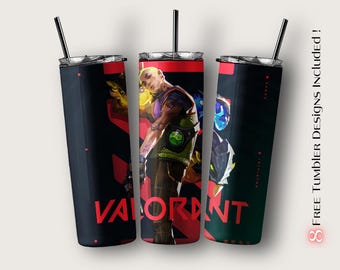 Valorant Gekko Tumbler Wrap, Gamer Sublimation Design (Digital Download)