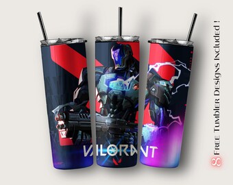 Valorant Kayo Tumbler Wrap, Gamer Sublimation Design (Digital Download)