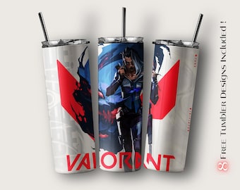 Valorant Fade Tumbler Wrap, Gamer Sublimation Design (Digital Download)