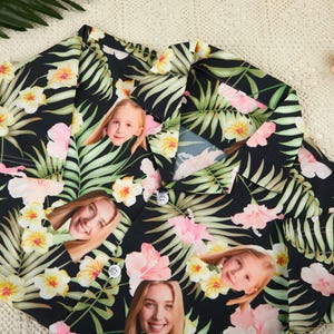 Personalized Hawaiian Shirt with Face,Custom Hawaiian Shirt with Photo,All Over Print Independence Day Shirt,Gifts for Dad,Him,Father