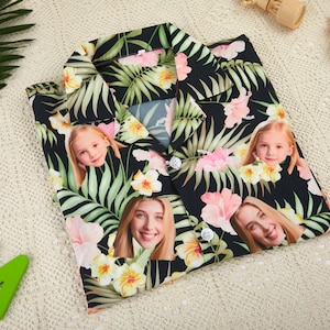 Personalized Hawaiian Shirt with Face,Custom Hawaiian Shirt with Photo,All Over Print Independence Day Shirt,Bachelor Party Shirts