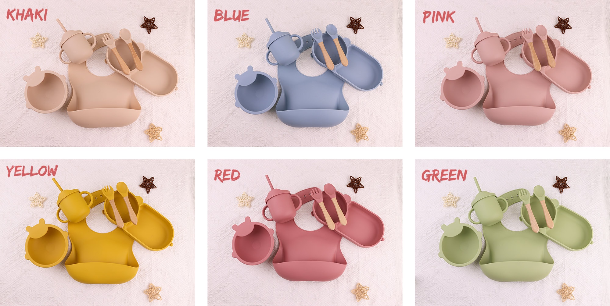 Personalised Silicone Weaning Set,Custom Baby Plate,Cartoon Weaning Set for Toddler Baby Kids,Feeding Set with Name,Baby Shower Gift