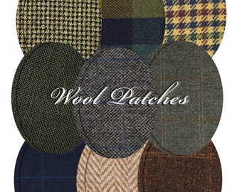 Wool Elbow Patches: Check & Plaid Sweater Repair