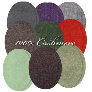 Kasjmier trui elleboogreparatiepatches｜Gebreide patches｜Versleten ellebogen repareren｜2 stuks｜Aannaaien｜Duurzaam verfrissend