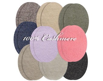 Parches de codo 100% cachemira | Parches de punto suave para suéter | Reparación para coser | 2 unidades