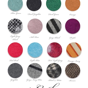 100% Cashmere Knit Sweater Patches: Circle Applique, Sew On Repair, One piece