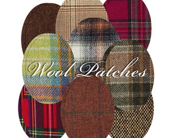 Wool Elbow Patches: Sew-on Sweater/Jumper Repair (Pair)