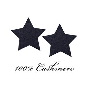 Toppe per gomiti in cashmere al 100%: riparazione maglioni da cucire - Design a stelle - Paio