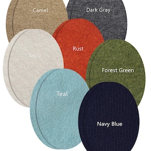 Pair Fine Knit Wool Elbow Patches for Cashmere Sweater / Repair Holes / Worn elbows / Repair for Soft Wool Jumper / Sustainable Refreshing