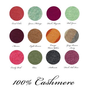 100% Cashmere Circle Patches: Knit Sweater Hole Repair, DIY Applique, Sew-on, One Piece