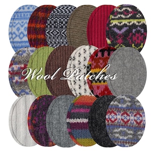 Toppe in lana per gomiti: riparazione maglioni da cucire - coppia