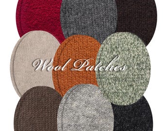 1 Pair Knit Wool Elbow Patches for Cashmere Sweater / Repair Holes / Worn elbows / Repair for Soft Wool Jumper / Sustainable Refreshing