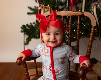 Mono navideño de bambú: pijama convertible Village Express